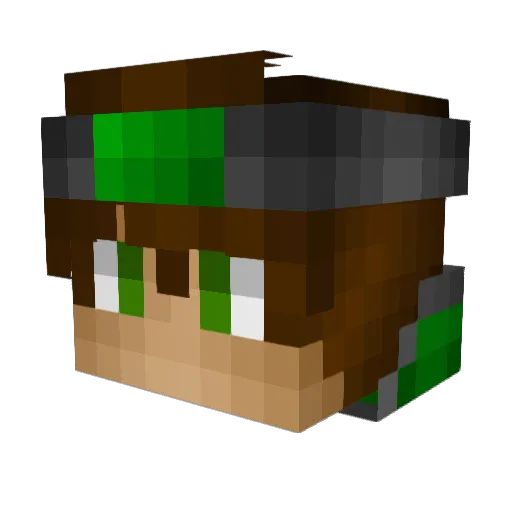 knightmare96 Minecraft avatar head, 3D render