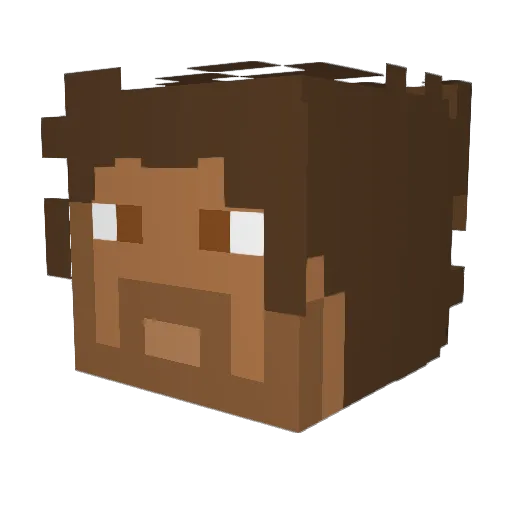 knightsaber327 Minecraft avatar head, 3D render