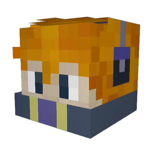 knightsn2dreams Minecraft avatar head, 3D render