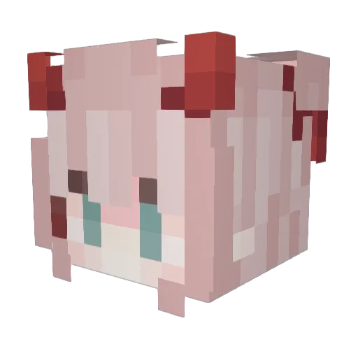 knightv1 Minecraft avatar head, 3D render
