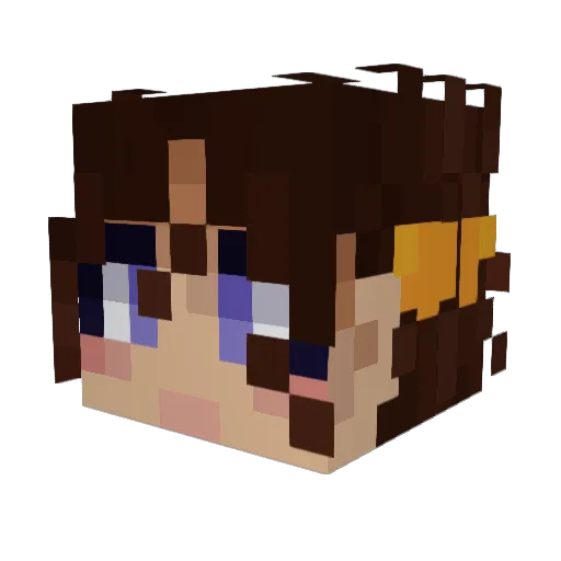 knjazkonung Minecraft avatar head, 3D render