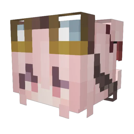 knlers Minecraft avatar head, 3D render