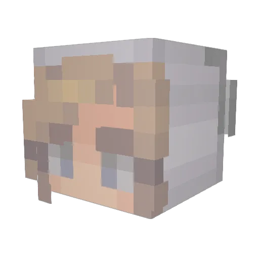 knmcintyre Minecraft avatar head, 3D render
