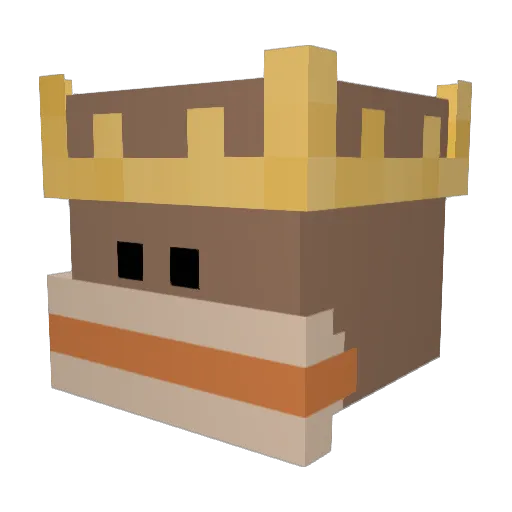 knmj Minecraft avatar head, 3D render