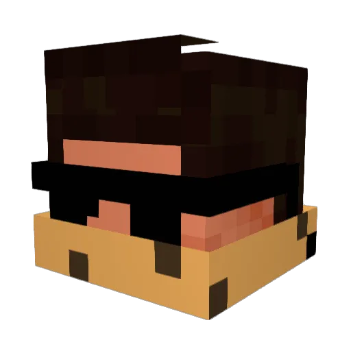 knochii_ Minecraft avatar head, 3D render