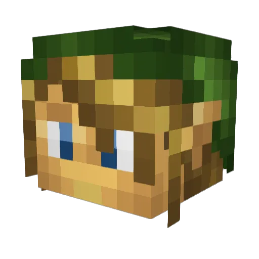 knockerdanger Minecraft avatar head, 3D render