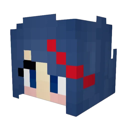 knockerzZ Minecraft avatar head, 3D render