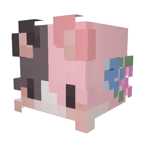 knotjune Minecraft avatar head, 3D render
