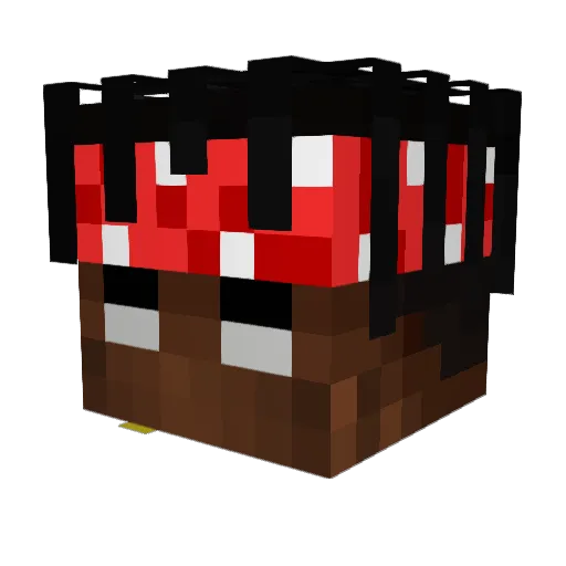 knowahhh Minecraft avatar head, 3D render