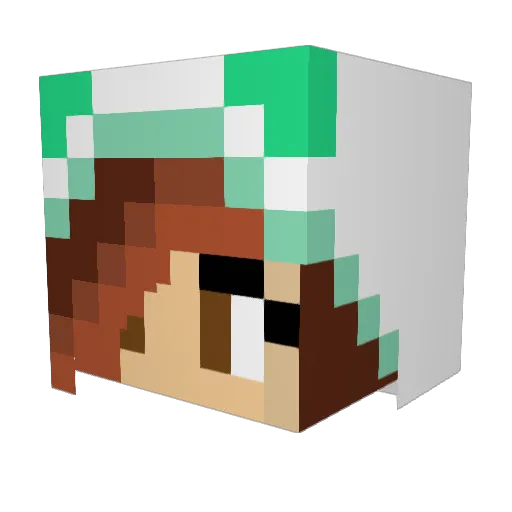 knowayout Minecraft avatar head, 3D render