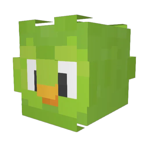knownaspok Minecraft avatar head, 3D render