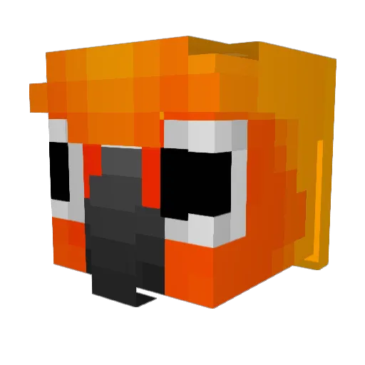 kntyskw Minecraft avatar head, 3D render