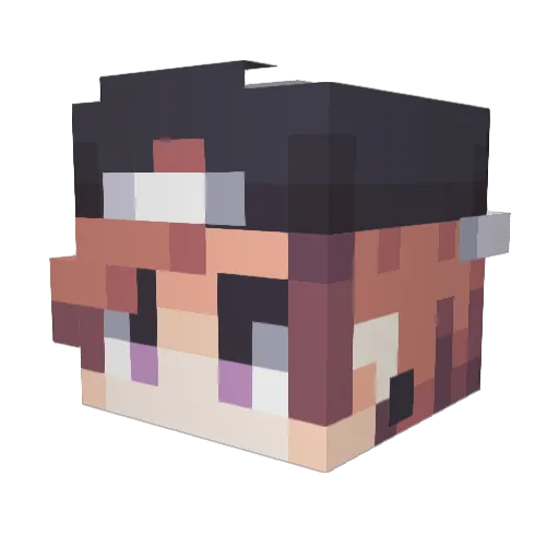 knuT2 Minecraft avatar head, 3D render