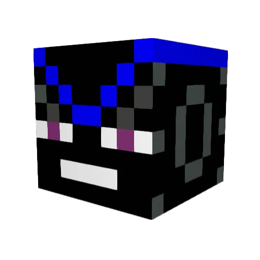 knuckallix Minecraft avatar head, 3D render