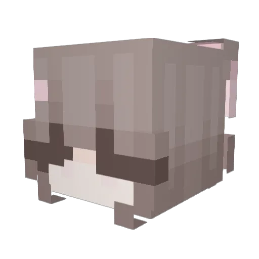 knueppeltorte Minecraft avatar head, 3D render