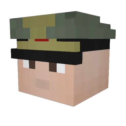 knujtus Minecraft avatar head, 3D render