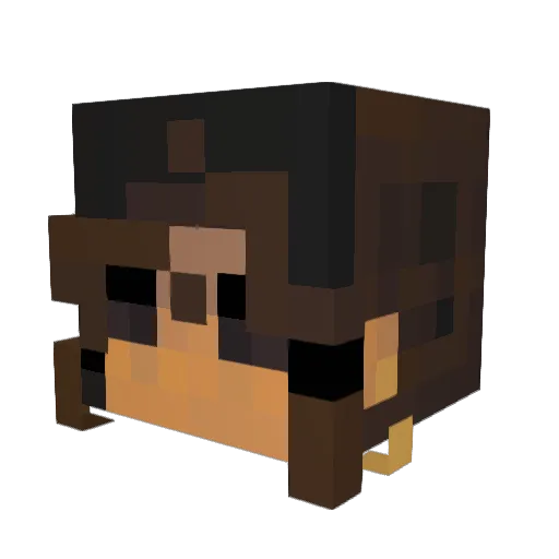 knukklehead Minecraft avatar head, 3D render