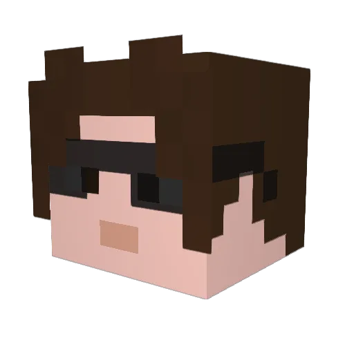 knuppe1 Minecraft avatar head, 3D render