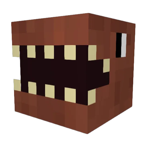 knux33 Minecraft avatar head, 3D render