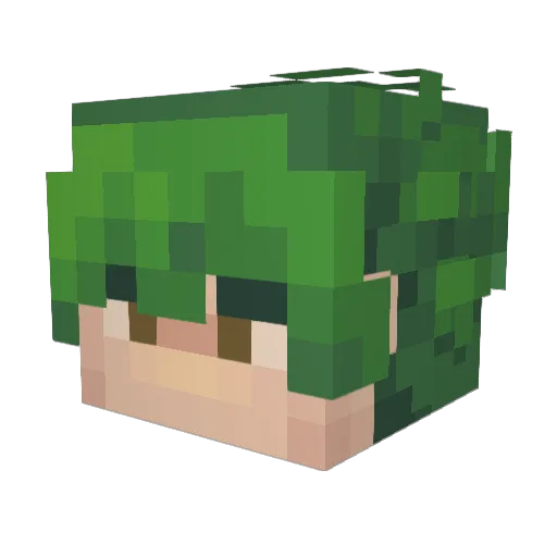 knyazin Minecraft avatar head, 3D render