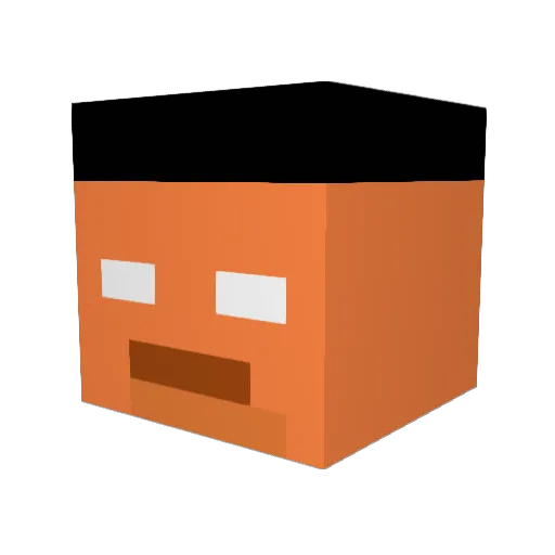 knyazymirlin Minecraft avatar head, 3D render