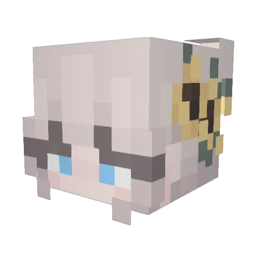 knyiq Minecraft avatar head, 3D render
