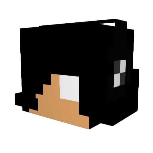 knypzzz Minecraft avatar head, 3D render