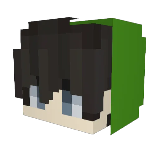 ko_0106 Minecraft avatar head, 3D render