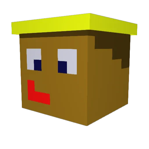 koalb100 Minecraft avatar head, 3D render