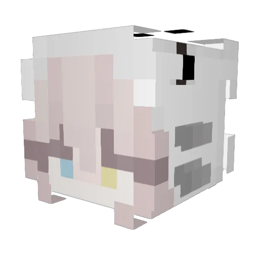 koamo Minecraft avatar head, 3D render