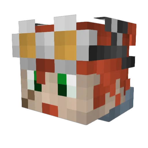 koasgamer Minecraft avatar head, 3D render