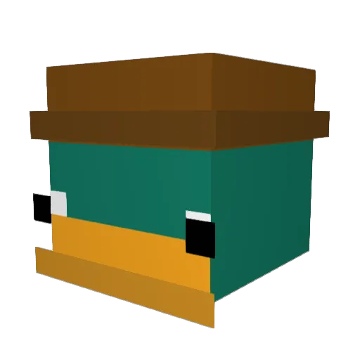 koashrok Minecraft avatar head, 3D render