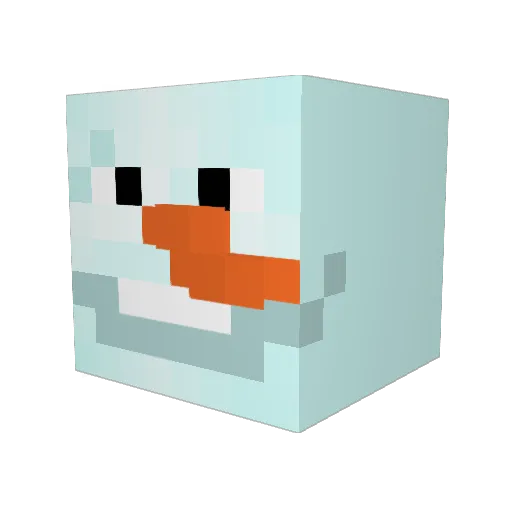 koaty Minecraft avatar head, 3D render