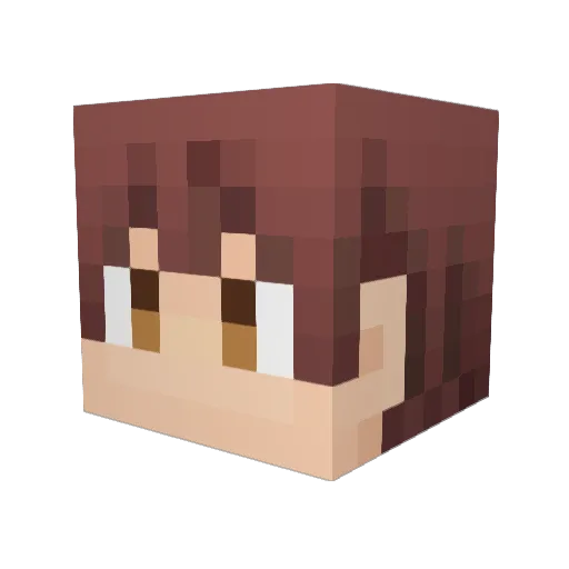 koba0622 Minecraft avatar head, 3D render