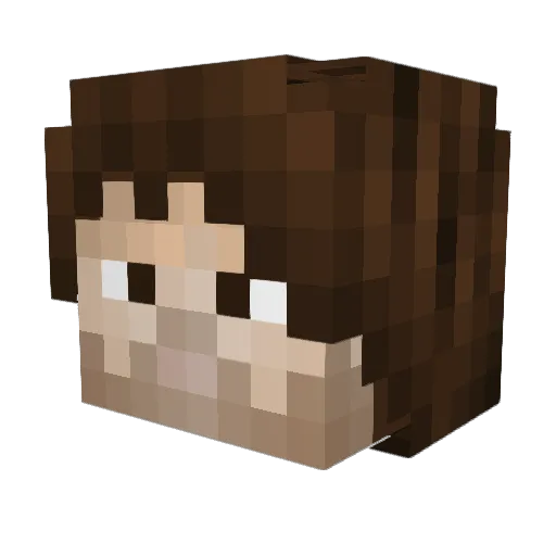 kobachaman Minecraft avatar head, 3D render