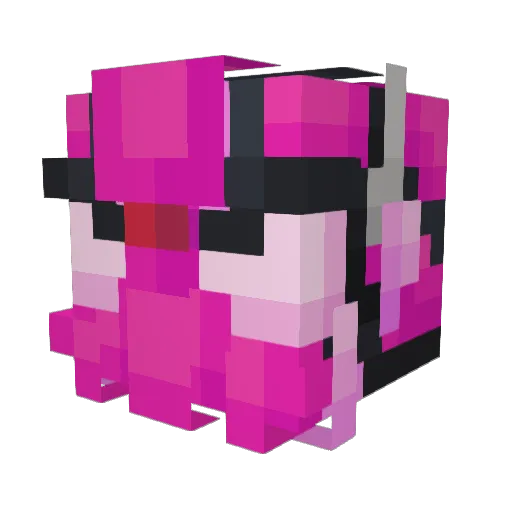 kobachandesu Minecraft avatar head, 3D render