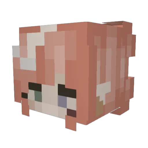 kobakub Minecraft avatar head, 3D render