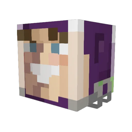kobayashiman16 Minecraft avatar head, 3D render