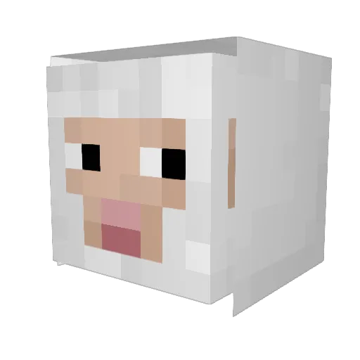 kobbiknits Minecraft avatar head, 3D render