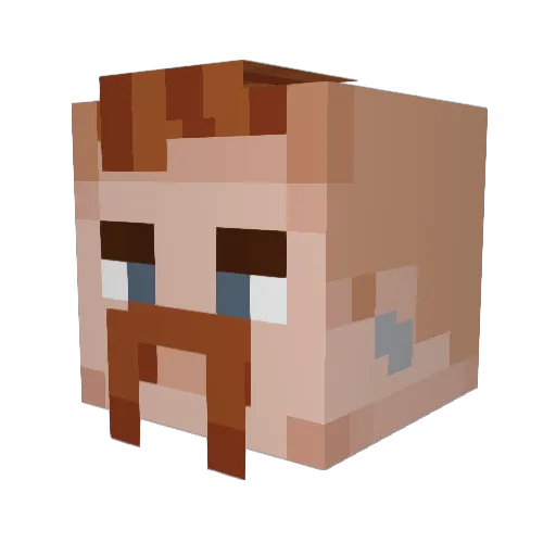 kobear13 Minecraft avatar head, 3D render