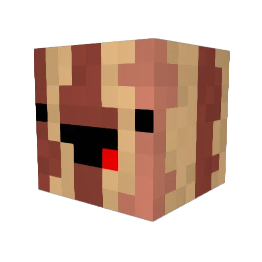 kobef Minecraft avatar head, 3D render