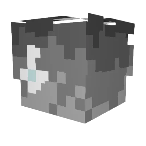 kobelino Minecraft avatar head, 3D render