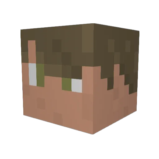 koberrz Minecraft avatar head, 3D render