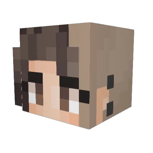 kobi3 Minecraft avatar head, 3D render