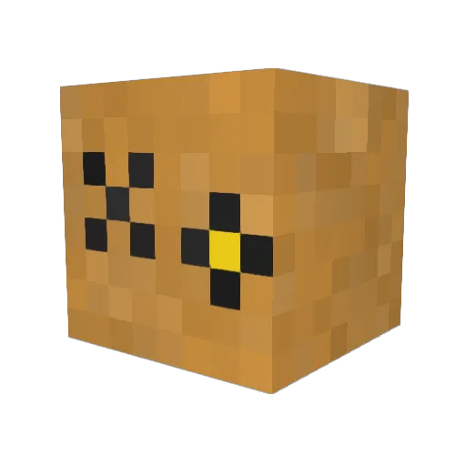 kobibiiiiii Minecraft avatar head, 3D render