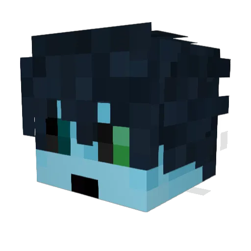 kobivanobi Minecraft avatar head, 3D render