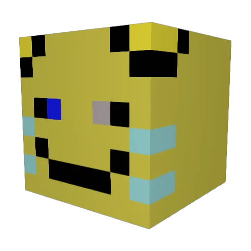 kobivoshell Minecraft avatar head, 3D render