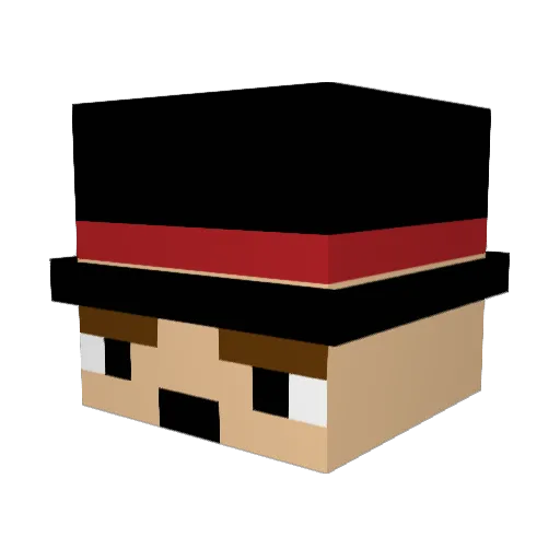 kobold21 Minecraft avatar head, 3D render