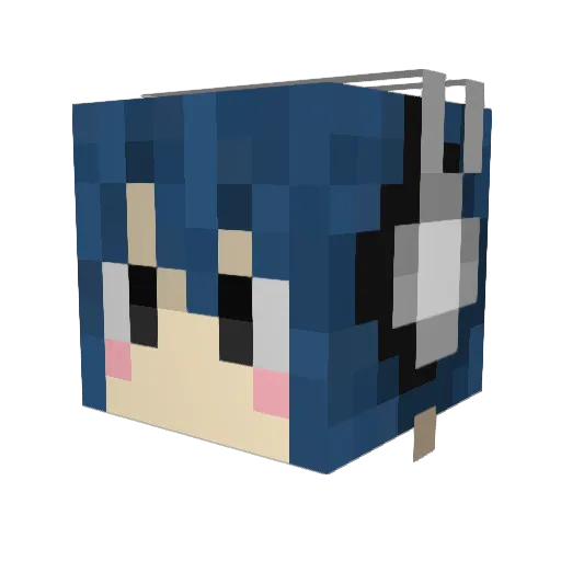 koboxo Minecraft avatar head, 3D render