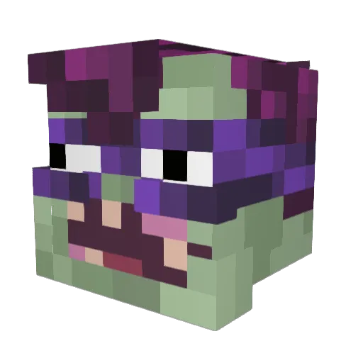kobster170 Minecraft avatar head, 3D render